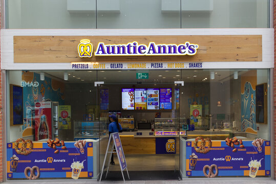 Auntie Annes cafe in the Eden Centre, High Wycombe, Buckinghamshire, England