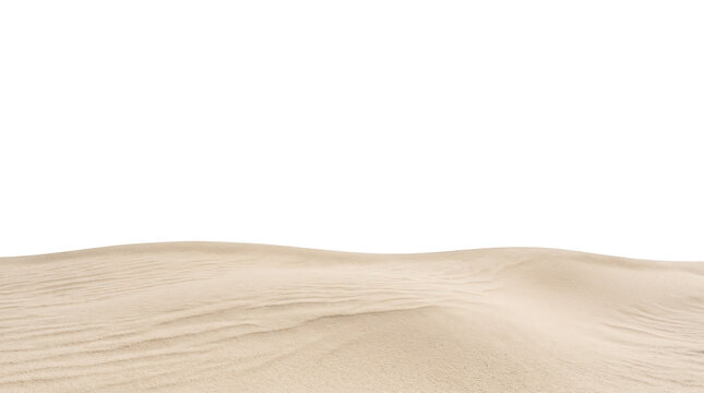 Rippled sand dune foreground transparent background