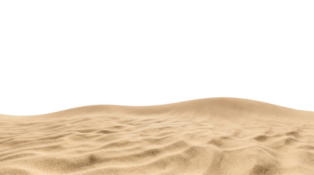 Rippled desert dune surface transparent background