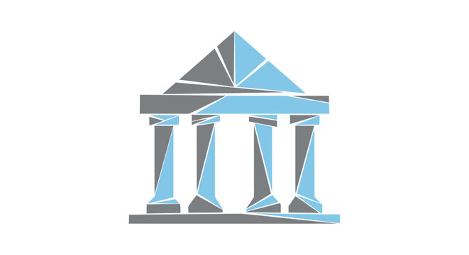 Graphic illustration of columns.