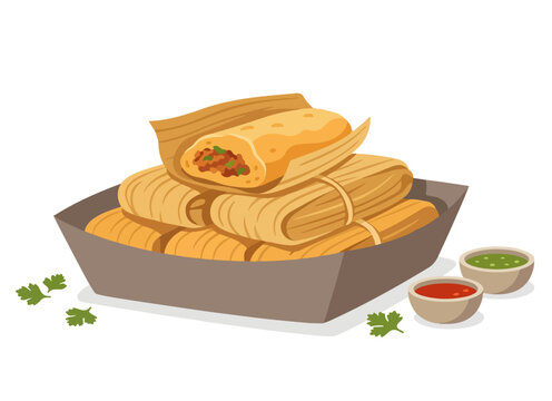 tamale food vector