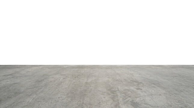 scuffed concrete floor slab transparent background