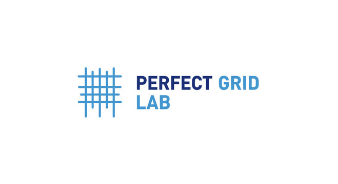 Clean logo design grid and text composition for business and technology