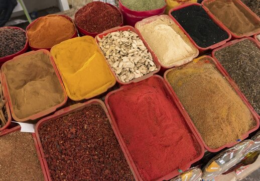 Herbs and spices at Siab Bazaar, Samarkand, Uzbekistan
