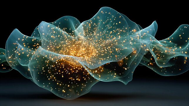 Theory evolution - Abstract evolving forms, conceptual framework development, visual dynamic energy, layered composition, minimalistic representation, expressive symbolic conceptual refinement.