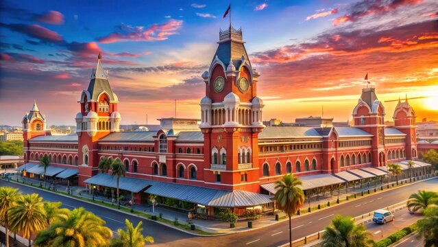 Chennai central station in india