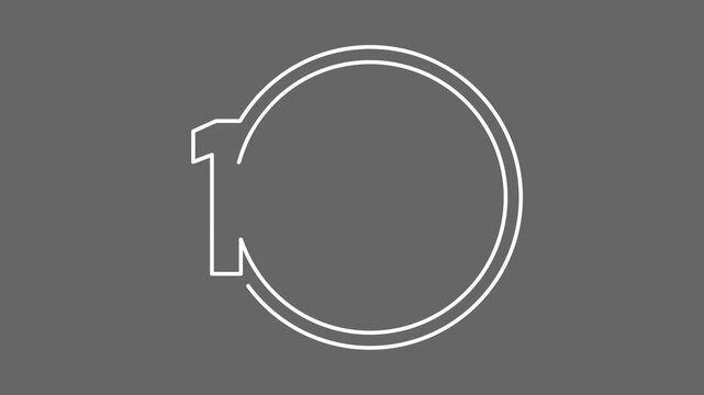 Animated Numbered Circle Frame Set with Text Space and Copy Space ( background transparent )