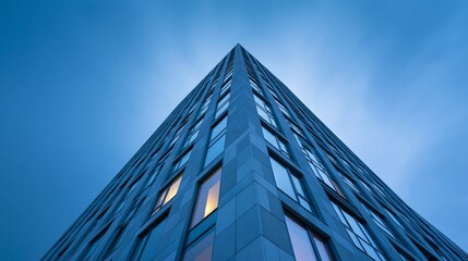 Obraz premium Luxury Housing Tower Facade and Balcony Pattern