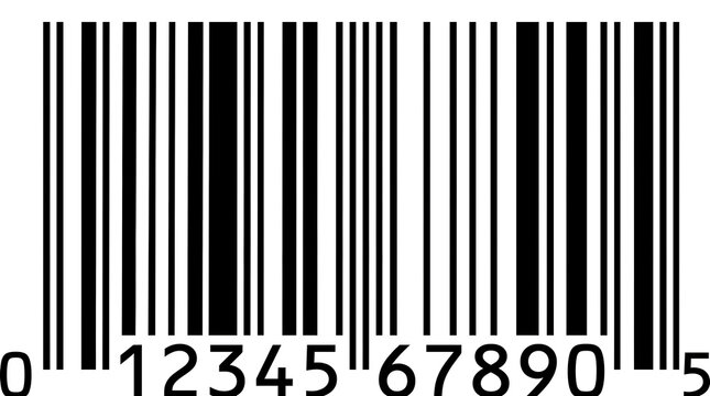 Barcode illustration isolated on transparent background high quality professional detailed modern elegant