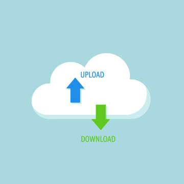 Cloud Computing Data Transfer Symbol.