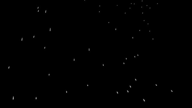 Sparse White Particles Floating in Empty Black Minimal Space
