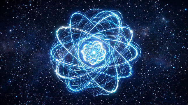 Abstract atomic structure in space