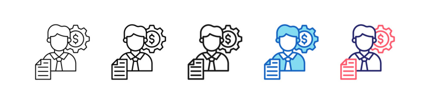 Obligation Icon In 5 Different Styles Set Collection.   