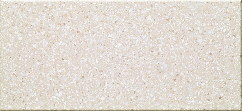 Off White Terrazzo Texture Light Beige Base Speckled Full Frame Seamless Surface