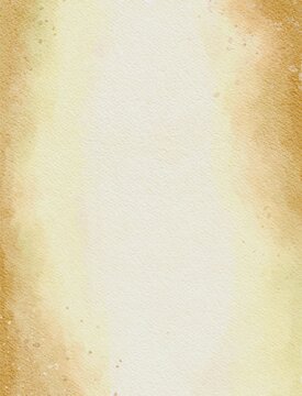 Hand Painted Hand Drawn Abstract Vertical Brushstrokes Watercolor Background | Regal Gold Yellow Gradient | Wedding Invitation Design and Greeting | Paper texture