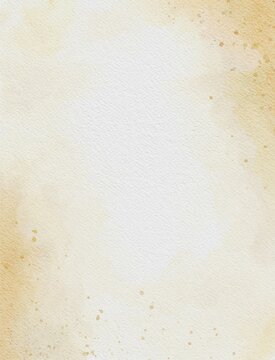 Hand Painted Hand Drawn Abstract Vertical Brushstrokes Watercolor Background | Regal Gold Yellow Gradient | Wedding Invitation Design and Greeting | Paper texture