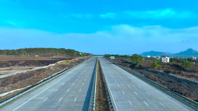 Delhi Mumbai Expressway Virar JNPT Spur Aerial View
Drone Shot of Delhi Mumbai Expressway Virar JNPT Spur