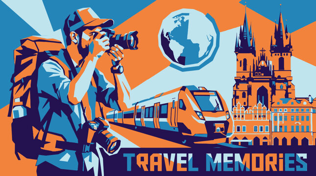 Man with camera and big backpack.