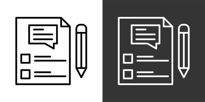 Advice White And Black Icon Set Collection Pack Vector Illustration