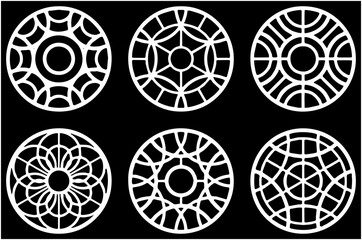 Fototapeta premium design mandala vector round drawing