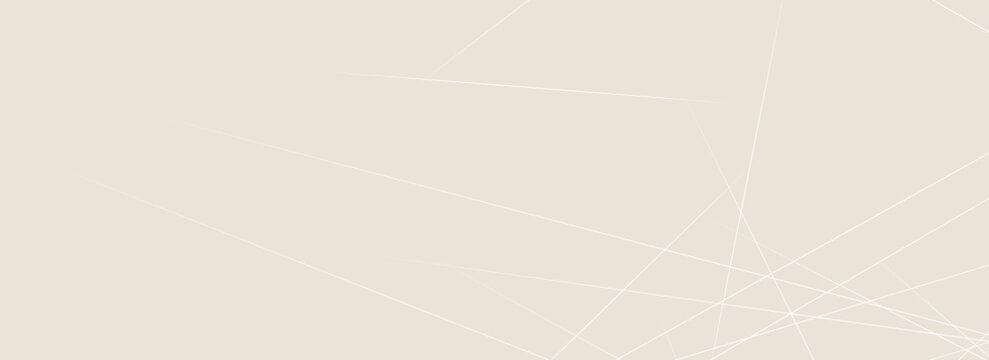 Minimal abstract background with delicate white geometric lines on beige texture. Elegant modern linear pattern for luxury branding, packaging, editorial design and contemporary web banner.