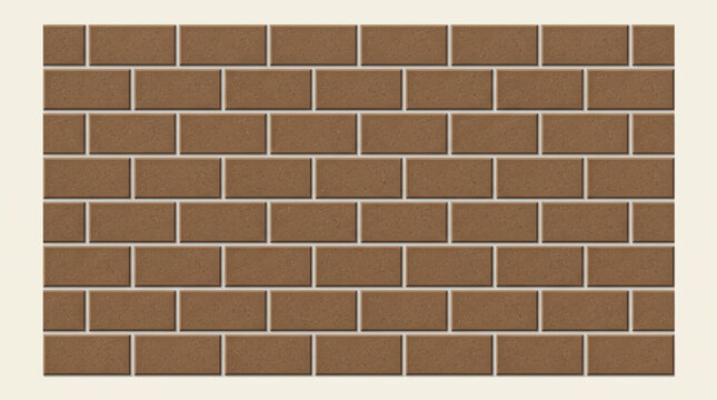 Seamless Hazelnut Tan Clay Brick Wall Texture Background