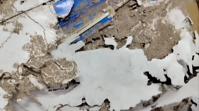 The remains of a book that was eaten by termites
