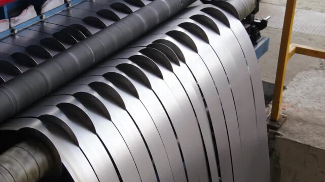 cutting and slicing machine for steel sheet or steel coils.