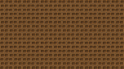 Fototapeta premium Seamless Brown Clay Brick Wall Pattern Texture Background