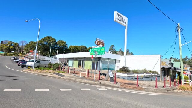 Driving Through the Rural Town Center of Stanthorpe Queensland Australia