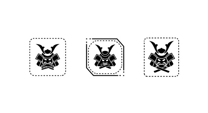 Three Unique Emblem Icons with Skull and Crossbones.