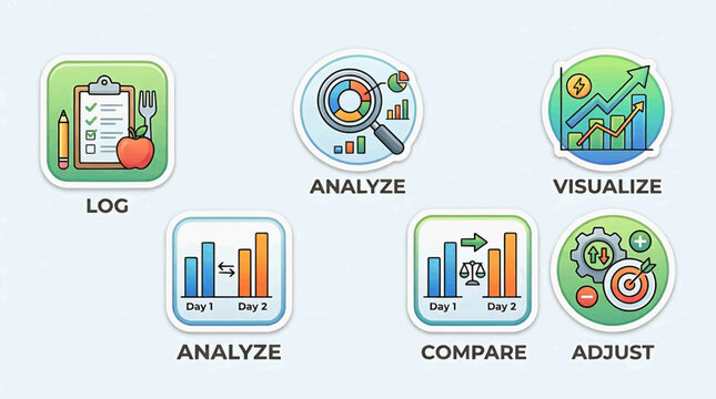 Business professionals analyze data visualizations and adjust strategies accordingly in office