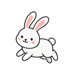 Obraz premium Rabbit vector icon illustrator