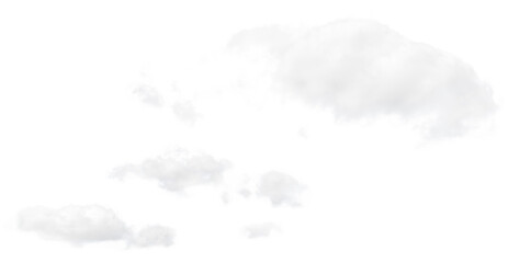 Light white clouds on a white isolated background © Ирина Гутыряк