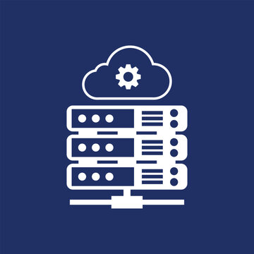 Data center information business icon sign design vector