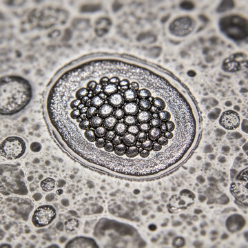 Transmission electron microscopy images of hepatocyte peroxisomes, characteristic crystal core, monolayer membrane, native osmium staining, and cell biological ultrastructure.