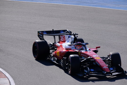 May 25, 2026, Montreal, Canada, Ferrari F1 car driven by Leclerc and Hamilton during Formula 1 track action. g.