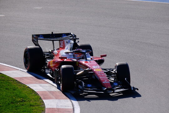 May 25, 2026, Montreal, Canada, Ferrari F1 car driven by Leclerc and Hamilton during Formula 1 track action. g.