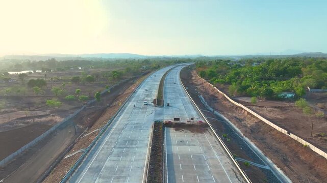 Delhi Mumbai Expressway Virar JNPT Spur Aerial View
Drone Shot of Delhi Mumbai Expressway Virar JNPT Spur