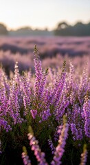 Obraz premium Dawn's Gentle Kiss on a Purple Sea