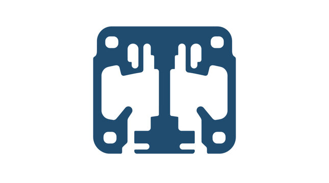 Brake Pad Shim Plate Engineering Icon