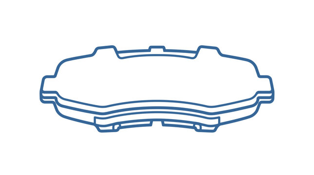 Brake Pad Shim Plate Vector Design