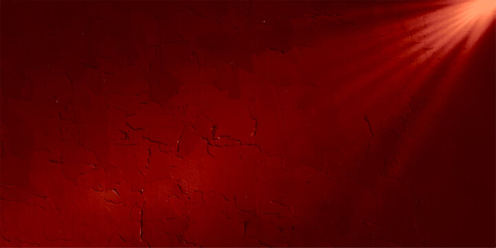Dark red grunge wall texture background with vintage distressed paint and rough abstract pattern