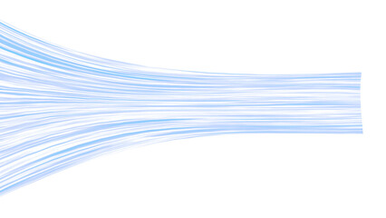 水平に流れる青い光のラインと風のエフェクトの抽象的なテクスチャ Abstract horizontal blue light lines with motion effect and dynamic wind streaks cyber stream texture