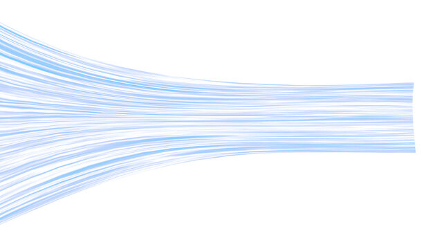 水平に流れる青い光のラインと風のエフェクトの抽象的なテクスチャ Abstract horizontal blue light lines with motion effect and dynamic wind streaks cyber stream texture