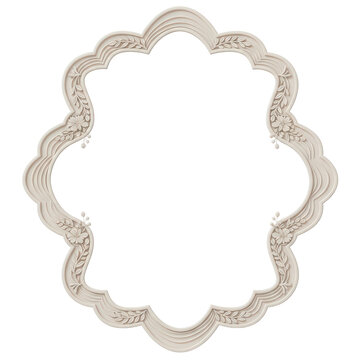Ornate Decorative Frame with Intricate Floral Details