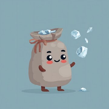 Cute pink cartoon pig with smiling face vector illustration.