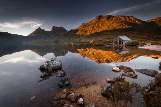 Dove Lake, Tasmania at Sunrise