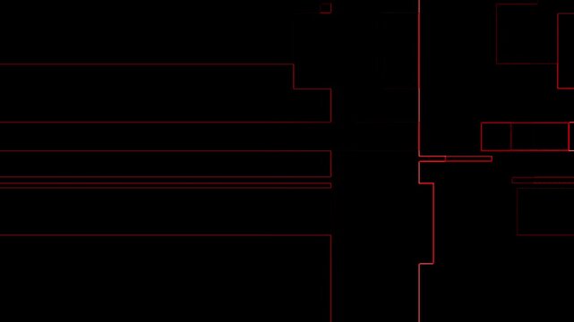 Noise and static distortions and glitch effects animation