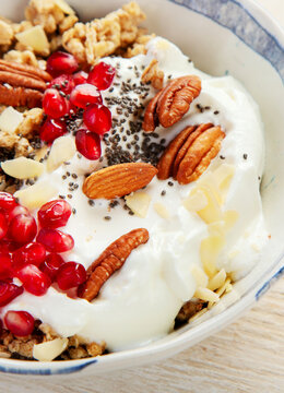 Granola bowl for healthy breakfast.